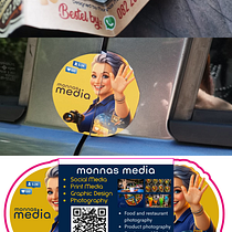 Viral  Business Card Design. Br, ing, Identit, Graphic Design, and Social Media Design project by Monique Gouws - 03.23.2026