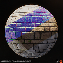 Creación de Material de Piedra Caliza con Adobe Substance 3D Designer. 3D, 3D Modeling, Video Games, Design, and Creativit project by Facundo Matias Ríos Miranda - 03.25.2026