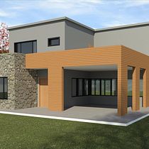 Casa Country. 3D, Arquitetura, Arquitetura digital, Arquitetura de interiores, Modelagem 3D, e Visualização arquitetônica projeto de Nicole Berno - 25.03.2026