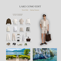 Lake Como Edit: A 4-Day Capsule Wardrobe. Een project van  Ontwerp y  Modeontwerp van Worngathing Chiphang - 26.03.2026