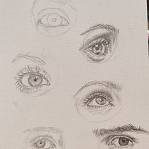 ojos. Artistic Drawing, Drawing, Portrait Drawing, Sketchbook, and Sketching project by yenif19 - 03.28.2026