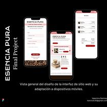 Diseño de Interfaz Web Responsive para la Cafetería "Esencia Pura". Design, App Design, Interactive Design, Mobile Design, Web Design, and UX / UI project by Valentina Ramírez Peralta - 03.31.2026