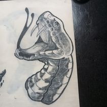 Saturación y sombras en piel sintética: Proyecto Serpiente. Ein Projekt aus dem Bereich Tattoodesign von Danilo Carrera - 01.04.2026
