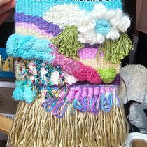 Freestyle design for my first weaving project. Arts, Crafts, Decoration, Fiber Arts, Weaving, and Textile Design project by Penny Haynes - 04.01.2026