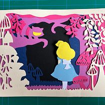 Alice. Bookbinding, Children's Illustration, Arts, Crafts, DIY, Traditional illustration, Paper Craft, Stor, and telling project by leda_montalbano - 04.01.2026
