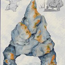 Kougeda, criatura fantastica. Een project van Ontwerp van personages, Schilderij, Tekening met potlood, Tekening y Aquarelschilderen van Sebastian Chalela Morris - 03.04.2026
