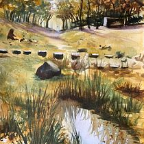 Landscape watercolour Ein Projekt aus dem Bereich Bildende Künste, Malerei und Aquarellmalerei von olenasuprun2023 - 03.04.2026