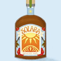 Caribbean Rum Label. Design, Product Design, H, Lettering, Traditional illustration, Digital Illustration, and Packaging project by Helena Garcia - 04.04.2026