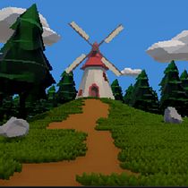 windmill on hill.. 3D, and 3D Modeling project by deekshasharma3123 - 04.07.2026
