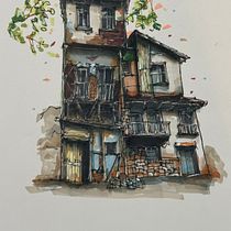 House of dreams Ein Projekt aus dem Bereich Architektonische Illustration, Zeichnung, Illustration mit Tinte, Sketchbook und Skizzenentwurf von lucasberca - 08.04.2026