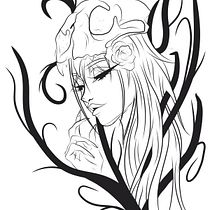 Samsara: ciclo de la vida y la muerte. Desenho digital, Ilustração digital, Desenho, Ilustração tradicional, e Desenho de tatuagens projeto de Byron Joel Benavides Navarrete - 09.04.2026