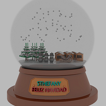 Esfera de nieve. 3D, 3D Design, e Modelagem 3D projeto de Antonio Aguilar - 10.04.2026