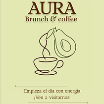 AURA coffee & brunch. Br, ing, Identit, Design, Logo Design, Graphic Design, T, pograph, Design, T, and pograph project by Laura Guaita - 04.11.2026