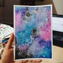Galaxy Vibes  Ein Projekt aus dem Bereich Bildende Künste, Malerei und Traditionelle Illustration von Irina Prias - 13.04.2026