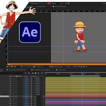Primeros pasos de personaje en After Effects / Monkey D. Luffy / Animación 2D. Projekt z dziedziny Motion graphics, Animacja, Projektowanie postaci, Animacja postaci, Animacje 2D i Generowanie Wideo użytkownika Luis Alfredo Rodriguez Gonzalez - 15.04.2026