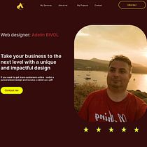 Designing a Personal Portfolio Website in Figma – From Concept to Final UI Ein Projekt aus dem Bereich UX / UI, Grafikdesign, Portfolioverwaltung und Markenstrategie von Bivol Adelin - 16.04.2026