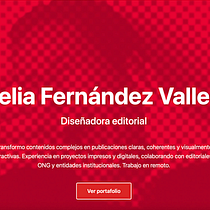 Portafolio web. Un progetto di CSS, Design per smartphone, Web design, HTML, UX / UI e Design di prodotti digitali di Amelia Fernández Valledor - 20.04.2026