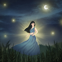 Starry Girl. Un proyecto de Diseño de personajes, Ilustración digital y Dibujo digital de Julieta Gil - 21.04.2026