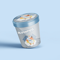 OLYMPUS: Identidad Visual y Packaging para Helados Mitológicos. Design, Branding e Identidade, Design gráfico, Packaging, e Design de produtos projeto de Alison Carolina De Leon Diaz - 21.04.2026