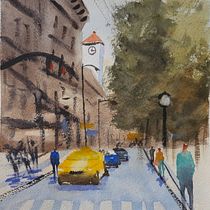 Vibrant Morning. Watercolor Painting, Fine Arts, and Architectural Illustration project by jkreatsoulas_art - 04.21.2026