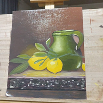 Primer trabajo de pintura en la vida. Fine Arts, Painting, and Oil Painting project by nuryannie04_1 - 04.21.2026