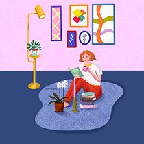 Girl reading Ein Projekt aus dem Bereich Digitale Zeichnung, Digitale Illustration, Zeichnung und Traditionelle Illustration von a7la_zara - 25.04.2026