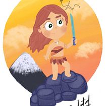 Mi primer personaje infantil. Character Design, Children's Illustration, Digital Drawing, Digital Illustration, Digital Painting, and Drawing project by Catalina Andrea Alvarez Tibocha - 04.29.2026