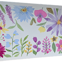 Watercolor Flowers. Traditional illustration, Botanical Illustration, Pattern Design, and Watercolor Painting project by Amalia Gilad Man - 05.05.2026