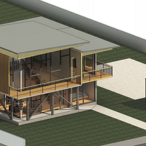 Proyecto revit domestika. 3D, Arquitetura, Arquitetura digital, Arquitetura de interiores, Modelagem 3D, e Visualização arquitetônica projeto de Juan David Naranjo Nomesqui - 06.05.2026