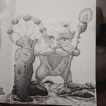 Elder Potato Wizard. Pencil Drawing, Drawing, Watercolor Painting, Sketchbook, and Naturalistic Illustration project by Daniil Lebedev - 05.07.2026