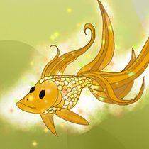 Der goldene Fisch Ein Projekt aus dem Bereich Design von Figuren, Kinderillustration und Digitale Illustration von Nora Haerzel - 08.05.2026