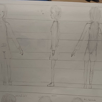 Model sheet. Comic, Drawing, Pencil Drawing, Manga, Character Design, and Traditional illustration project by Débora de Oliveira Cintra e Silva - 05.10.2026
