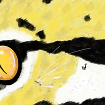 Rostro de ocelote Ein Projekt aus dem Bereich Traditionelle Illustration, Aquarellmalerei, Realistische Zeichnung und Naturalistische Illustration von edubenc - 13.05.2026
