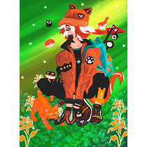 Chico Versión Mascota Ein Projekt aus dem Bereich Design von Figuren, Digitale Zeichnung, Digitale Illustration, Traditionelle Illustration, Manga, Zeichnung, Kreativität und Digitales Design von Michelle Duran - 15.05.2026