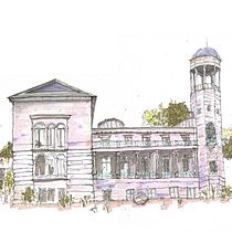 Schloss Biesdorf Ein Projekt aus dem Bereich Architektonische Illustration, Zeichnung, Illustration mit Tinte, Sketchbook und Skizzenentwurf von maryamsarshar - 15.05.2026