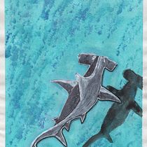 First Acrylic Layers on the Shark. Traditional illustration, Painting, Creativity, and Acrylic Painting project by Christian Gutknecht-Stöhr - 05.17.2026