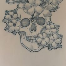 En la muerte también hay vida . Design tatuaj, Ilustrație tradițională & Ilustrație botanică de Fatima Romero - 05.17.2026