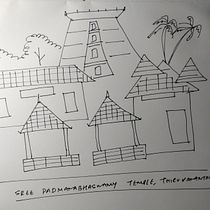 A temple in Kerala . Ilustrație arhitecturală, Arhitectură, Desen și Schițe de Er Ashish N - 05.18.2026