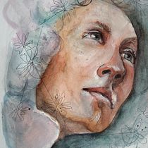 Serenidad Ein Projekt aus dem Bereich Bildende Künste, Traditionelle Illustration, Malerei, Aquarellmalerei, Zeichnung, Porträtzeichnung und Artistische Zeichnung von casparamat - 19.05.2026