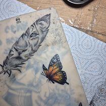 Tiger's feather Ein Projekt aus dem Bereich Tattoodesign von Ewelina Samojlik - 19.05.2026