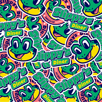 Diseño de Imagen para Slippy's Diner . % Mishraim Martinez tarafından hazırlanan Markalaşma ve Kimlik, Tasarım, Grafik Tasarım, Ve Logo Tasarımı projesi - 05.20.2026