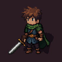 Crónicas de Veynor. Un projet de Conception de personnages, Jeux vidéo, Pixel art , et Conception de jeux vidéo de leonelavschmidt21 - 22.05.2026