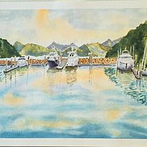 Sunrise at Picton Harbour Ein Projekt aus dem Bereich Naturalistische Illustration, Malerei und Aquarellmalerei von Sue - 23.05.2026