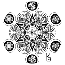 A story in mandala form, my end project. Drawing, Ink Illustration, Art Therap, Meditation, and Mindfulness project by Katrien Van Riel - 05.23.2026