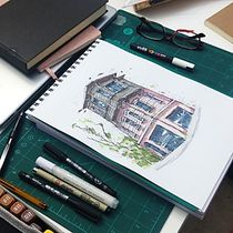 CASA DE COLORES. Drawing, Ink Illustration, Sketchbook, and Sketching project by Cristina Peyrona - 05.24.2026