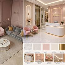 Saloon 2D & 3d . 3D, Motion Design with AI, AI Content Creation, AI Design, ChatGPT, Interior Design, and Workflow Automation project by mariafarooka119 - 05.25.2026