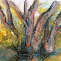 Colours Between the Trees . Membuat sketsa, Ilustrasi Botani, Ilustrasi Anak-Anak, Ilustrasi Tinta, Ilustrasi Naturalistik, Menggambar Artistik, Desain Karakter, Gambar Pensil Berwarna, Kreativitas, Menggambar, Seni Rupa, Lukisan Guas, Gambar Pensil, Ilustrasi tradisional, Dan Lukisan Cat Air proyek oleh Kate Turton - 05.27.2026