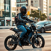 Motociclistas urbanos. Publicidade, Fotografia digital, Inteligência Artificial, e Criação de Conteúdo com IA projeto de ghira - 28.05.2026