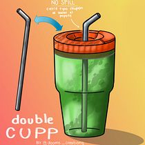 Double Cupp. Industrial Design, Product Design, and Digital Illustration project by Domo Ramos - 05.29.2026