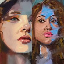 Project contemporary oil painting . Een project van Beeldende kunst, Traditionele illustratie, Olieverfschilderij y Schilderij van nenemicah - 30.05.2026